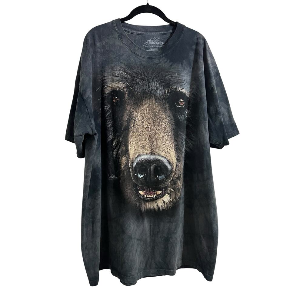 The Mountain Y2K Grunge Tie Dye David Penfound Bear Graphic T-Shirt Sz 2XL
